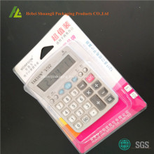 Blister clamshell packaging for calculator